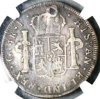 1773 NGC Fine Guatemala 4 Reales Spain Colonial Charles III Rare Silver Coin POP 1/0 (24102005C)