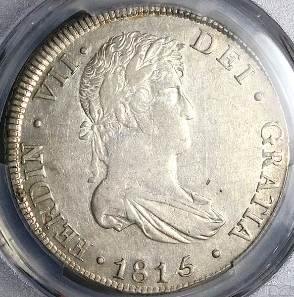1800 NGC AU 58 Guatemala 8 Reales Spain Colony Mint Silver Coin