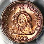 1935 PCGS MS 65 Honduras 1 Centavo de Lempira RB Key Coin POP 3/2 (24112701C)