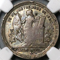 1890/85 NGC VF 30 Honduras 25 Centavos Standing Liberty Coin POP 1/1 (25012202C)