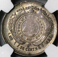 1890/85 NGC VF 30 Honduras 25 Centavos Standing Liberty Coin POP 1/1 (25012202C)