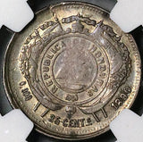 1890/85 NGC VF 30 Honduras 25 Centavos Standing Liberty Coin POP 1/1 (25012202C)