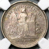 1895 NGC XF 45 Honduras 25 Centavos Standing Liberty 12k Rare Silver Coin POP 2/1 (24071401C)