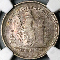 1895 NGC XF 45 Honduras 25 Centavos Standing Liberty 12k Rare Silver Coin POP 2/1 (24071401C)