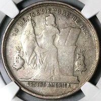 1886/5 NGC VF Honduras 50 Centavos Pyramid Rare Overdate Silver Coin POP 1/0 (24062102C)