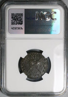 1689 NGC UNC James II Ireland Shilling Nov Gun Money Rebellion Coin POP 1/0 (24032701C)