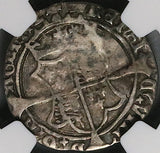 1534 NGC VF 20 Ireland Henry VIII Anne Boleyn 4 Pence Groat Harp Silver Coin (24111004C)