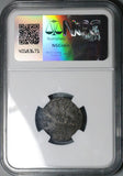 1689 NGC AU James II Ireland 6 Pence Jan Gun Money Rebellion Coin (24032603C)