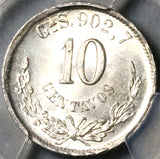 1892-Ga PCGS MS 65 Mexico 10 Centavos Guadalajara Gem Mint State Silver Coin (25041801C)