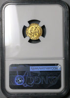 1845-Mo NGC MS 64 Mexico Gold 1/2 Escudo Mint State Coin POP 4/0 (24050503C)