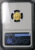 1845-Mo NGC MS 64 Mexico Gold 1/2 Escudo Mint State Coin POP 4/0 (24050503C)