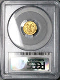 1863-C PCGS MS 64 Mexico Gold 1/2 Escudo Culiacan Mint State Coin POP 2/0 (23051602C)