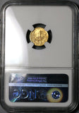 1884-Mo NGC MS 64 Mexico Gold 1 Peso Mint State Coin POP 4/0 (24052202C)