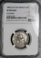 1883/2-Ga NGC XF Mexico 25 Centavos Guadalajara Rare Silver Coin (2309 –  Caesar's Ghost Numismatics