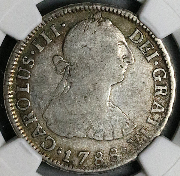 1788-Mo NGC F 12 Mexico 2 Reales Charles III Spain Colony Silver Coin ...