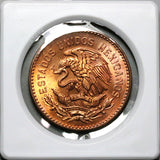 1959 Mexico 50 Centavos Gem BU Cuauhtémoc Eagle Cactus Bronze Coin (24100802R)