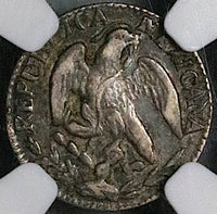 1870-Ca NGC VF 35 Mexico 5 Centavos Rare Chihuahua Mint Silver Coin 35k (24111201C)