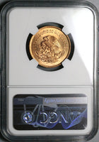 1945 NGC MS 65 RD Mexico 5 Centavos Josefa Bronze Red Coin (23082902C)