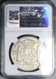 1776 NGC AU 53 Mexico 8 Reales Charles III Spain Colonial Silver Dollar Revolution Coin (24111301C)