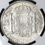 1777 NGC AU 58  Mexico 8 Reales Charles III Spain Colonial Silver Coin (23102501D)