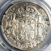 1808 PCGS VF Mexico 8 Reales Chopmarks Charles IV Pillars Silver Coin (25022603C)