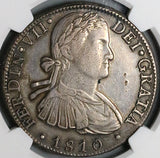 1810 NGC AU Mexico 8 Reales Ferdinand VII Pillars Silver Coin (24063005C)