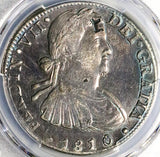 1810 PCGS VF Mexico 8 Reales Chopmarks Ferdinand VII Pillars Silver Coin (25022701C)