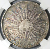 1825-Zs AZ NGC VF 35 Mexico 8 Reales Cap Rays Scarce Silver Coin (24061001C)