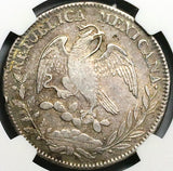 1825-Zs AZ NGC VF 35 Mexico 8 Reales Cap Rays Scarce Silver Coin (24061001C)