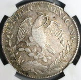 1825-Zs AZ NGC VF 35 Mexico 8 Reales Cap Rays Scarce Silver Coin (24061001C)