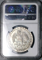 1827-Zs NGC MS 62 Mexico 8 Reales Zacatecas Rare Silver Coin POP 2/1 (24111302C)