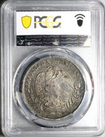 1828-Zs AO PCGS AU 50 Mexico 8 Reales Cap Rays Silver Coin POP 1/2 (24061002C)