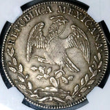 1831-Mo NGC MS 61 Mexico 8 reales Rare Cap Rays Silver Coin POP 3/4 (25012602D)