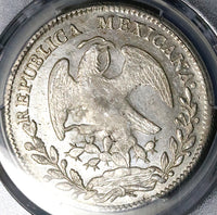 1835-Ga PCGS AU 58 Mexico 8 Reales Guadalajara Cap Rays Rare Silver Coin (25012702C)