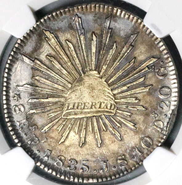 1835-Pi NGC XF Mexico 8 Reales 8Rs Potosi Mint Scarce Silver Coin (24122401C)