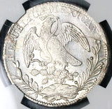 1835-Zs NGC MS 62 Mexico 8 Reales Zacatecas Mint Cap Rays Silver Coin (25021401C)