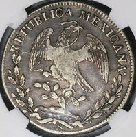 1836-Mo ML/F NGC VF 30 Mexico 8 Reales Rare Cap Rays Silver Coin (24082002C)