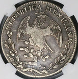 1836-Mo ML/F NGC VF 30 Mexico 8 Reales Rare Cap Rays Silver Coin (24082002C)