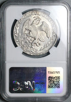 1840-Mo NGC MS 62 Mexico 8 reales Rare Cap Rays Silver Coin POP 3/1 (25012601D)