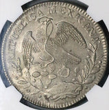 1842-Zs NGC AU Mexico 8 Reales Zacatecas Eagle 1841 Rare Silver Coin (25010901C)