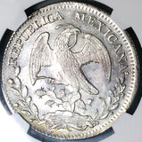 1843-Ga MC NGC MS 62 Mexico 8 Reales Guadalajara Mint Rare Silver Coin POP 1/1 (24051902C)