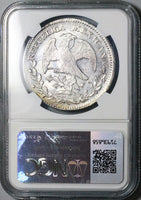 1843-Ga MC NGC MS 62 Mexico 8 Reales Guadalajara Mint Rare Silver Coin POP 1/1 (24051902C)