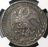 1851/41-Ca NGC XF 45 Mexico 8 Reales Chihuahua Mint Rare Silver Coin POP 1/2 (24050505C)