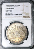 1858-C NGC AU Mexico 8 Reales Culiacan Mint Scarce Silver Coin (24040302C)