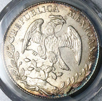 1859-C PCGS MS 61 Mexico 8 Reales Culiacan Mint State Silver Coin (24122002D)