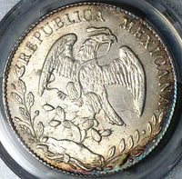 1859-C PCGS MS 61 Mexico 8 Reales Culiacan Mint State Silver Coin (24122002D)