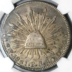 1861-Pi XF NGC 45 Mexico 8 Reales Potosi Mint Scarce Silver Coin (24061503C)