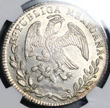 1863/2-Pi NGC MS 62 Mexico 8 Reales Potosi Rare Overdate Mint State Coin POP 1/0 (24060202C)