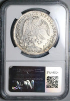 1863/2-Pi NGC MS 62 Mexico 8 Reales Potosi Rare Overdate Mint State Coin POP 1/0 (24060202C)