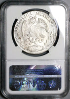 1863-Pi NGC MS 63 Mexico 8 Reales Potosi Mint State Silver Coin POP 3/4 (24060201C)